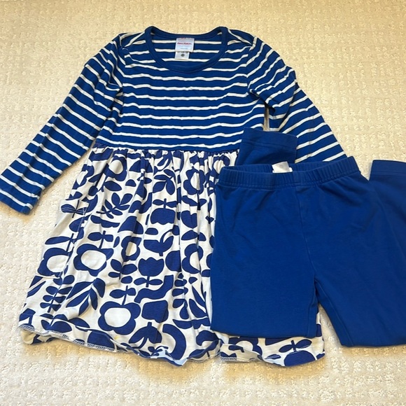 Hanna Andersson Other - Hanna andersson | size 4 toddler girl twirl dress floral with matching leggings